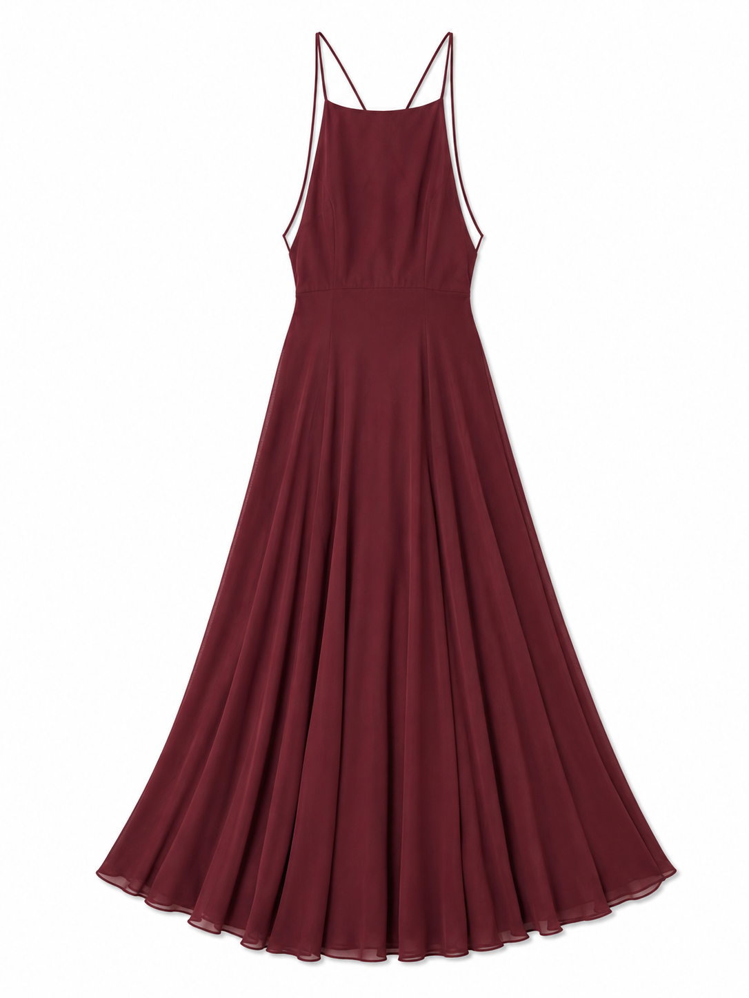 Jenny Yoo Dusty Mauve Chiffon Maxi Dress Size 6 Formal Gown