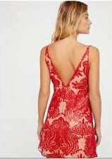 Free People “Night Shimmers” Embroidered Lace Mini Dress – Size XS