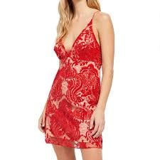 Free People “Night Shimmers” Embroidered Lace Mini Dress – Size XS