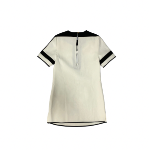 Ministry of Style by Bebe Sydney Sheath Dress Size 8 | Black & White Abstract Print | Short Sleeve 100% Polyester