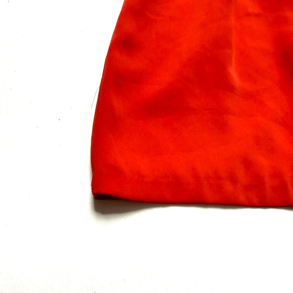 Topshop Red Spaghetti Strap Lace Trim V-Neck Shorts Romper Size 2